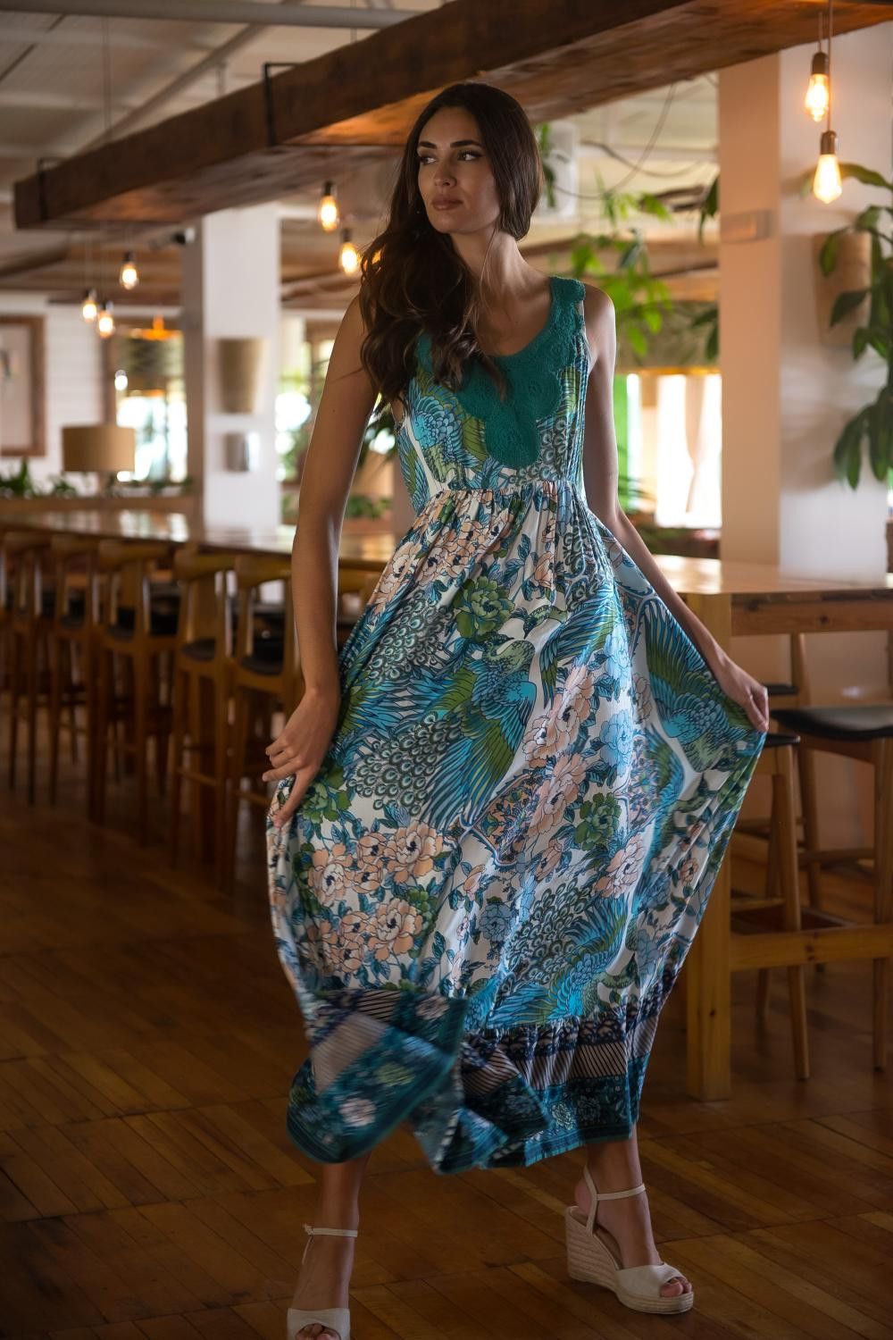 VESTIDO CROCHET JAPOAZUL SUNSET AND MOON