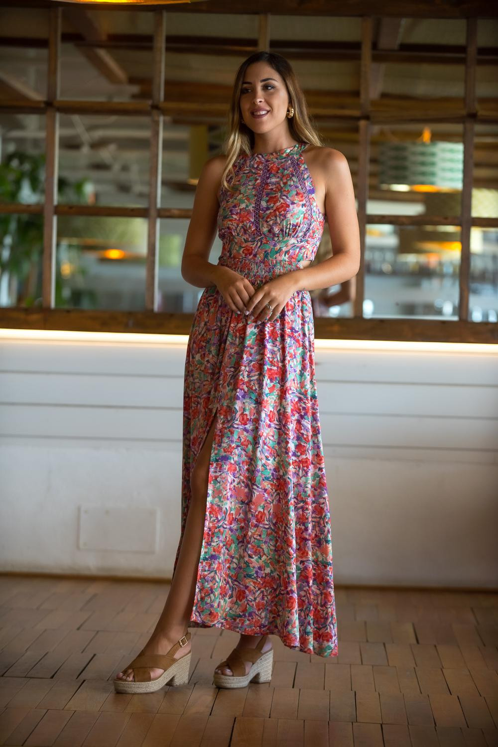 VESTIDO CHININI ÁGATA SUNSET AND MOON