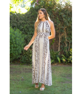 VESTIDO CHININI SAFARI SUNSET AND MOON