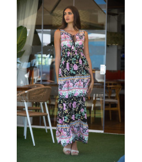 VESTIDO MARBELLA ROSAL SUNSET AND MOON