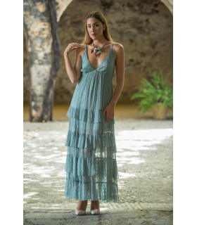 VESTIDO PRIMAVERA AQCUA SUNSET AND MOON