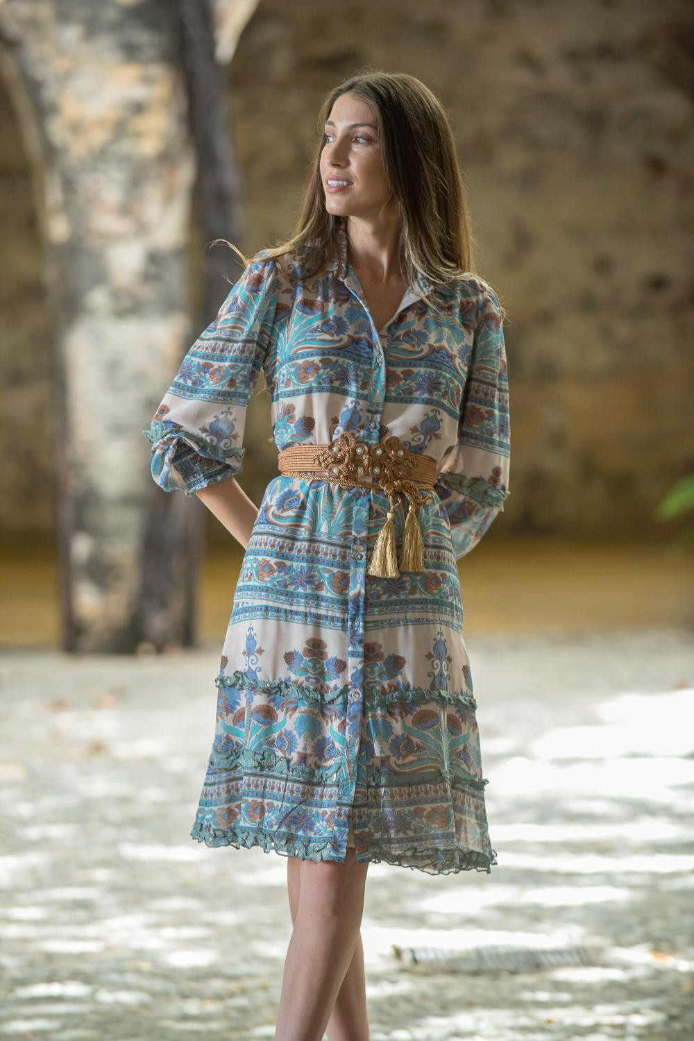 VESTIDO SHIRT ROMA SUNSET AND MOON