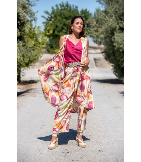 CHALECO CREAM SUNSET & MOON