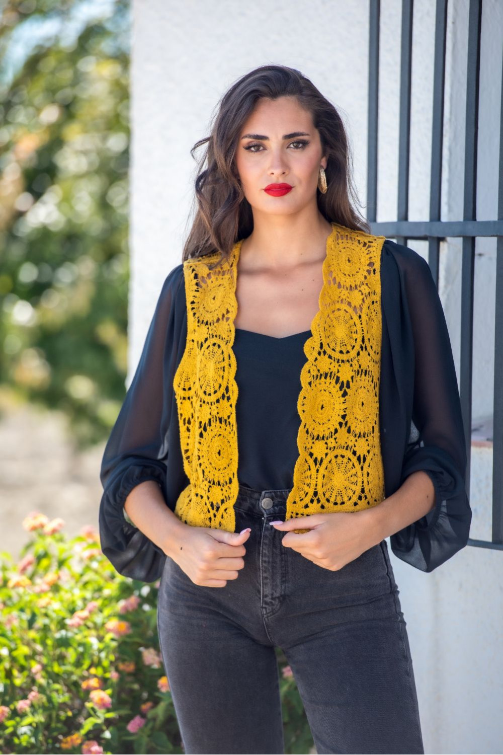 CHALECO TARIFA MOSTAZA SUNSET & MOON