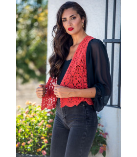 CHALECO BOLONIA CORAL SUNSET & MOON