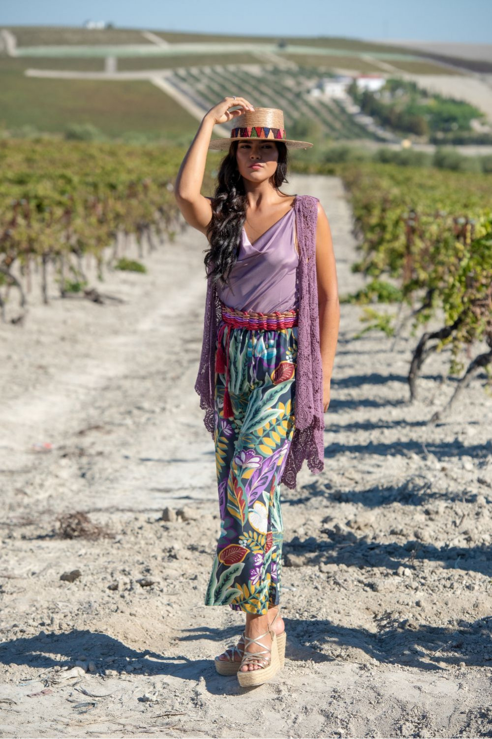 CHALECO MECA LILA SUNSET & MOON