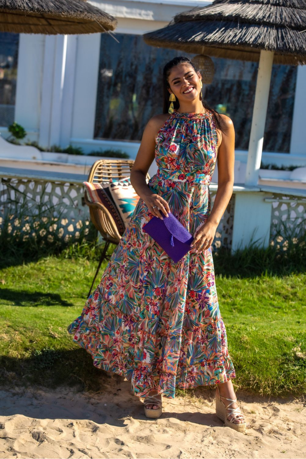 VESTIDO GOMERA HALTER SUNSET & MOON