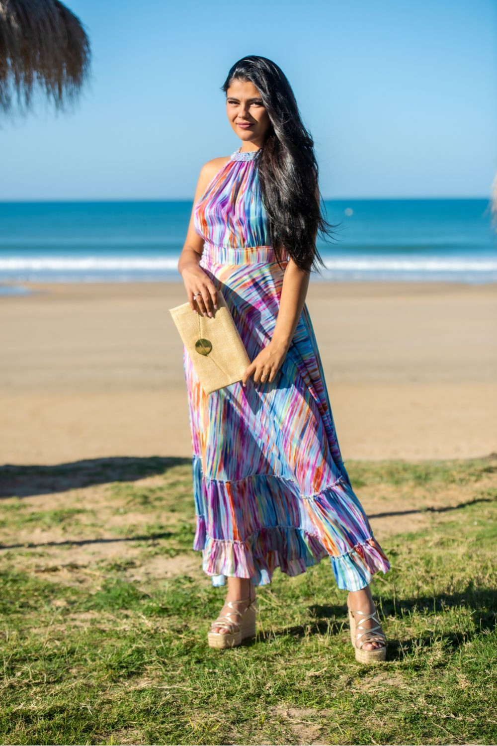 VESTIDO  IBIZA HALTER SUNSET & MOON