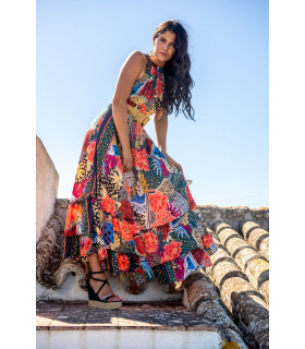 VESTIDO SARMIENTO HALTER SUNSET & MOON