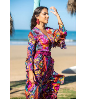 VESTIDO SANTORINI SUNSET & MOON