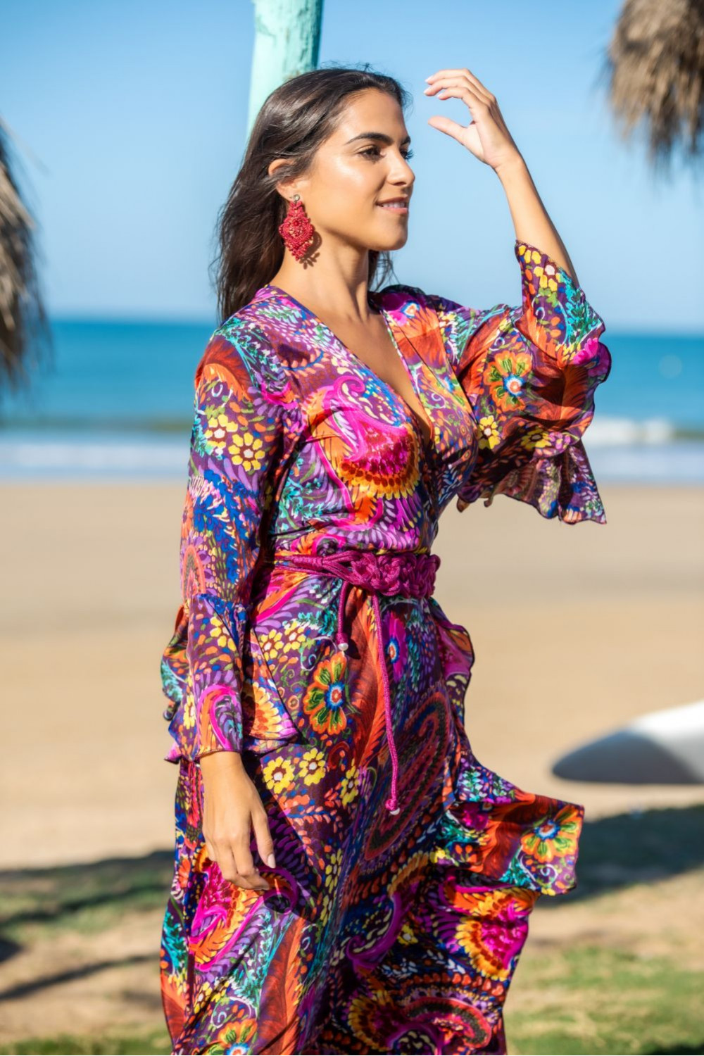 VESTIDO SANTORINI SUNSET & MOON