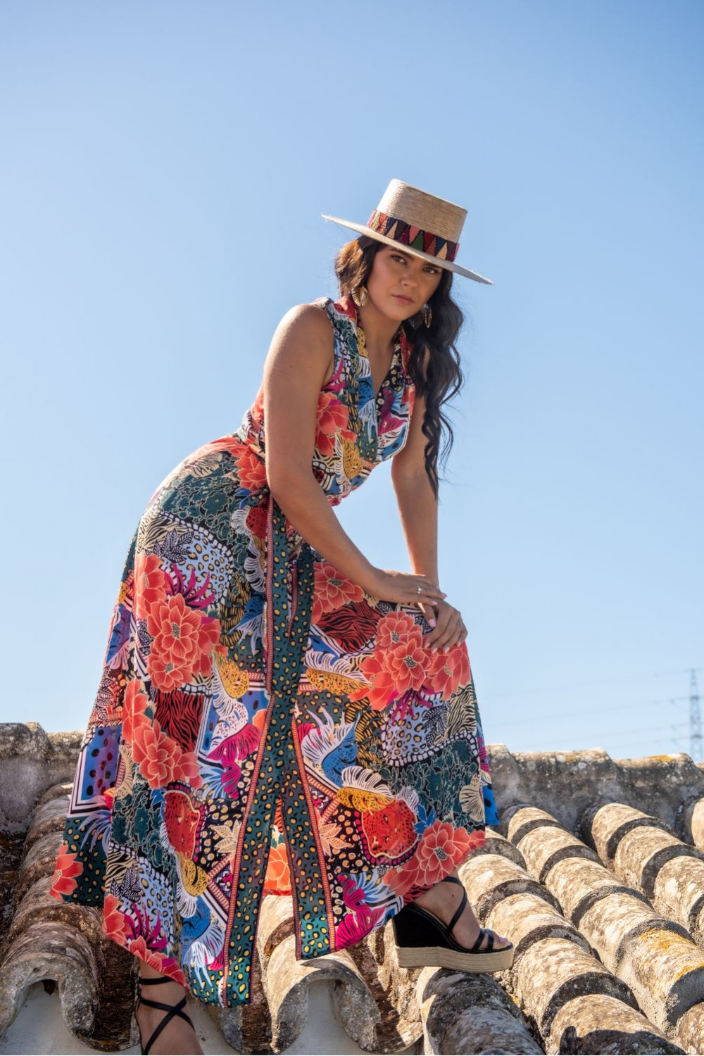 VESTIDO SARMIENTO CRUZADO SUNSET & MOON