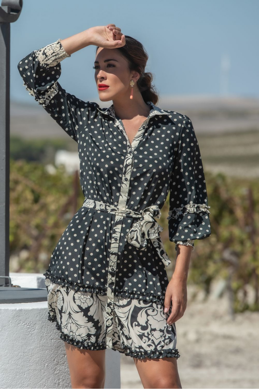 VESTIDO CANASTERACAMISERO SUNSET & MOON