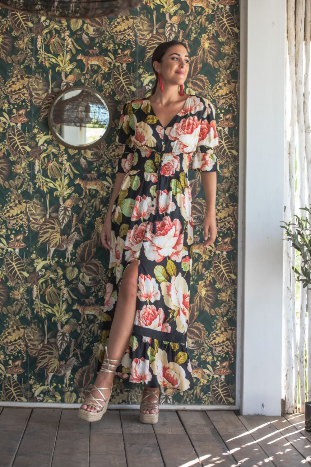 VESTIDO ELBA CAMISERO SUNSET & MOON