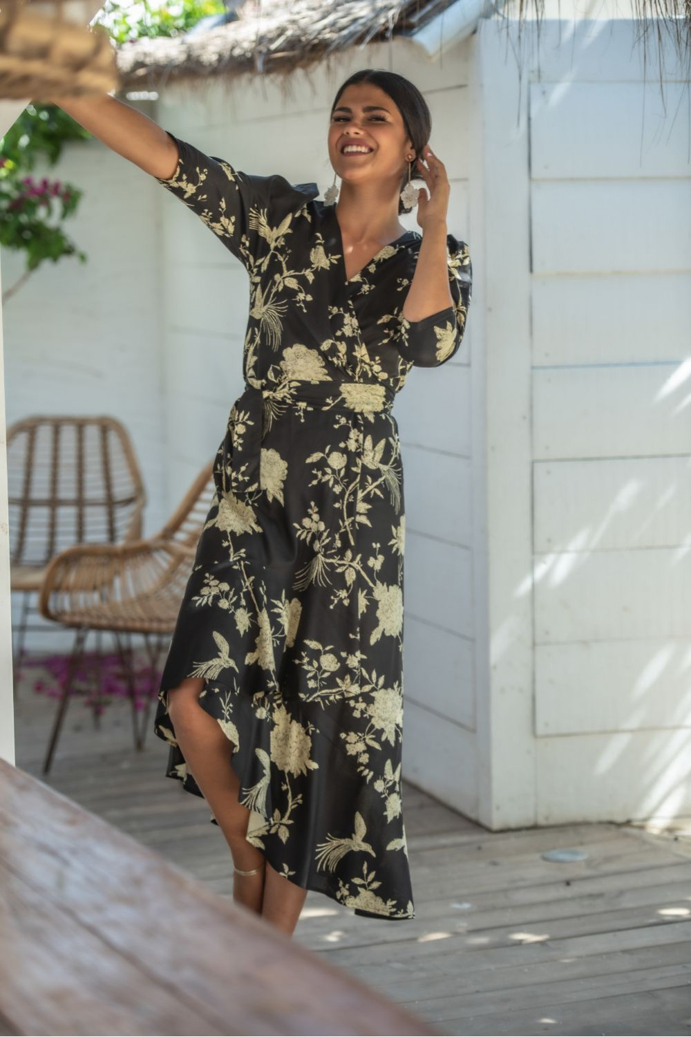 VESTIDO KAVALA CRUZADO SUNSET & MOON