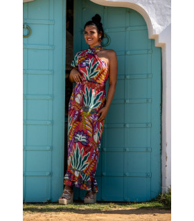 VESTIDO MILOS CUELLO SUNSET & MOON