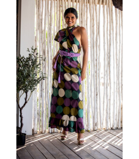 VESTIDO CERDEÑA CUELLO SUNSET & MOON