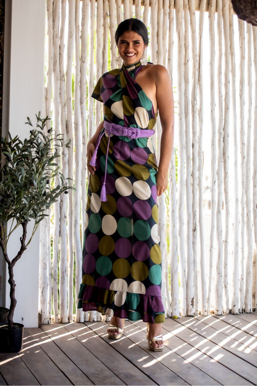 VESTIDO CERDEÑA CUELLO SUNSET & MOON