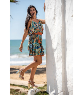 VESTIDO MENORCA CORTO SUNSET & MOON