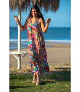 VESTIDO CHÍOS HALTER SUNSET & MOON