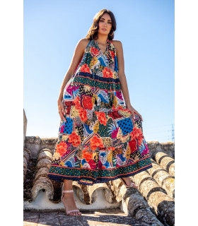 VESTIDO SARMIENTO HALTER SUNSET & MOON