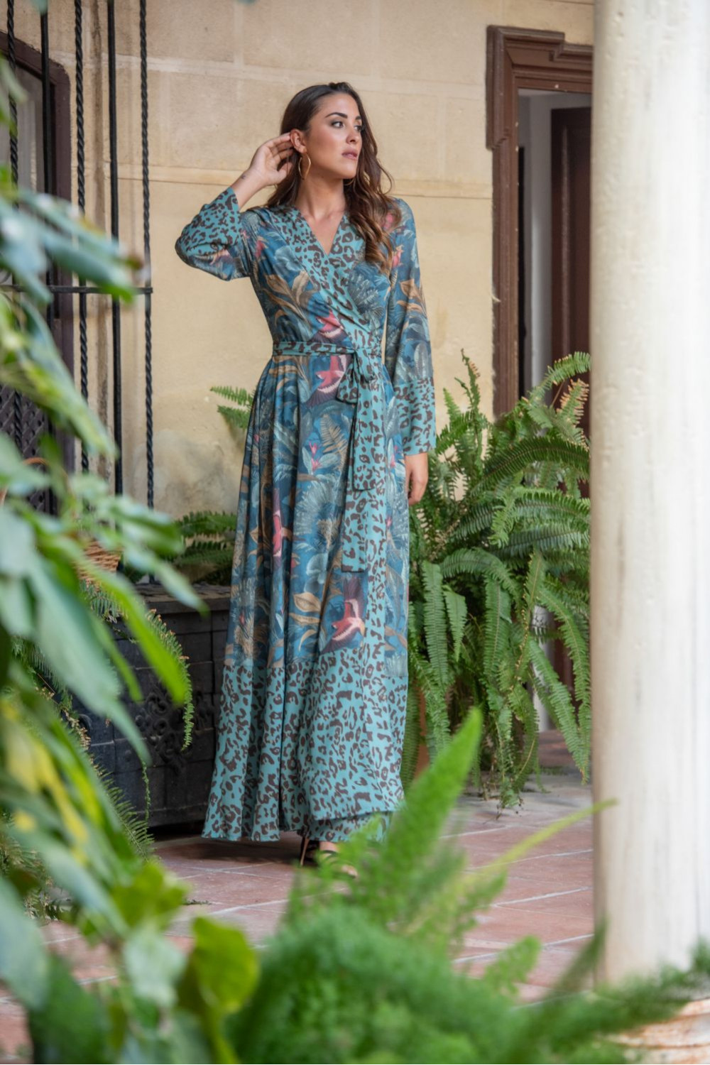 VESTIDO MAGALÍ CRUZADO SUNSET & MOON