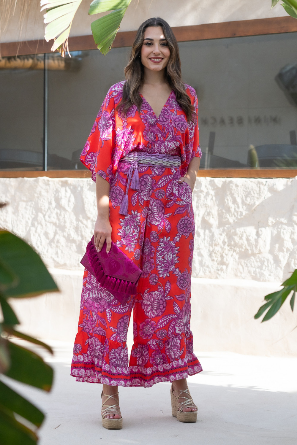 Mono Solano Corales Sunset & Moon