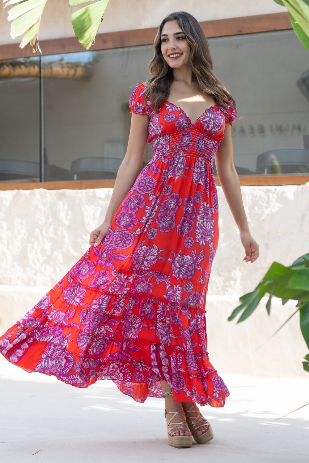 Vestido Mar Corales Sunset & Moon