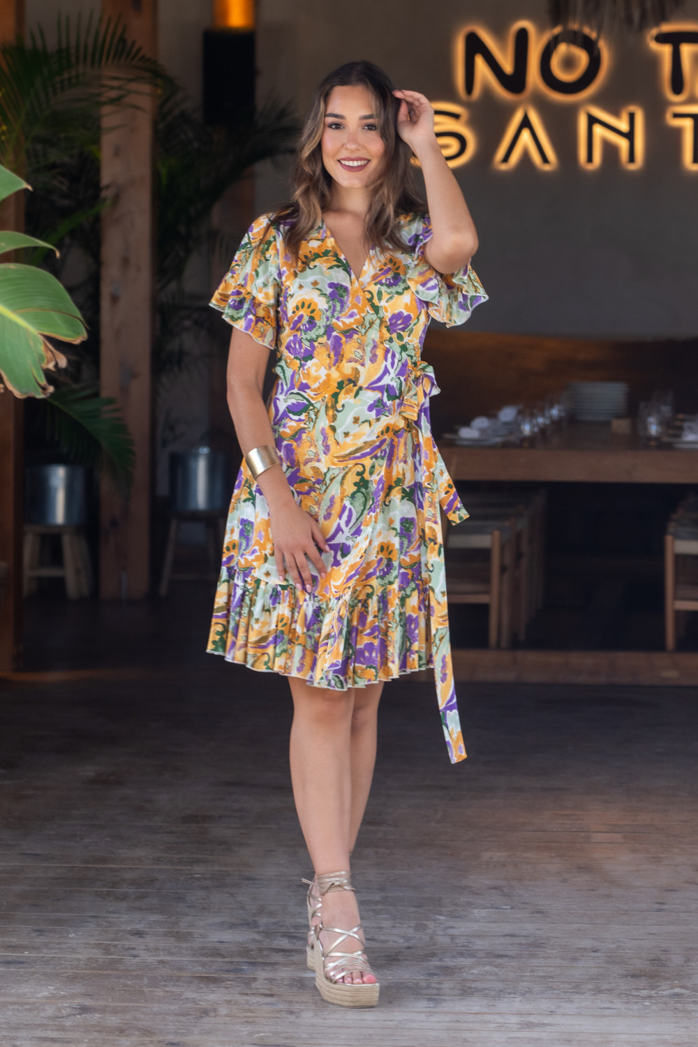 Vestido Pleamar Malvas  Sunset & Moon