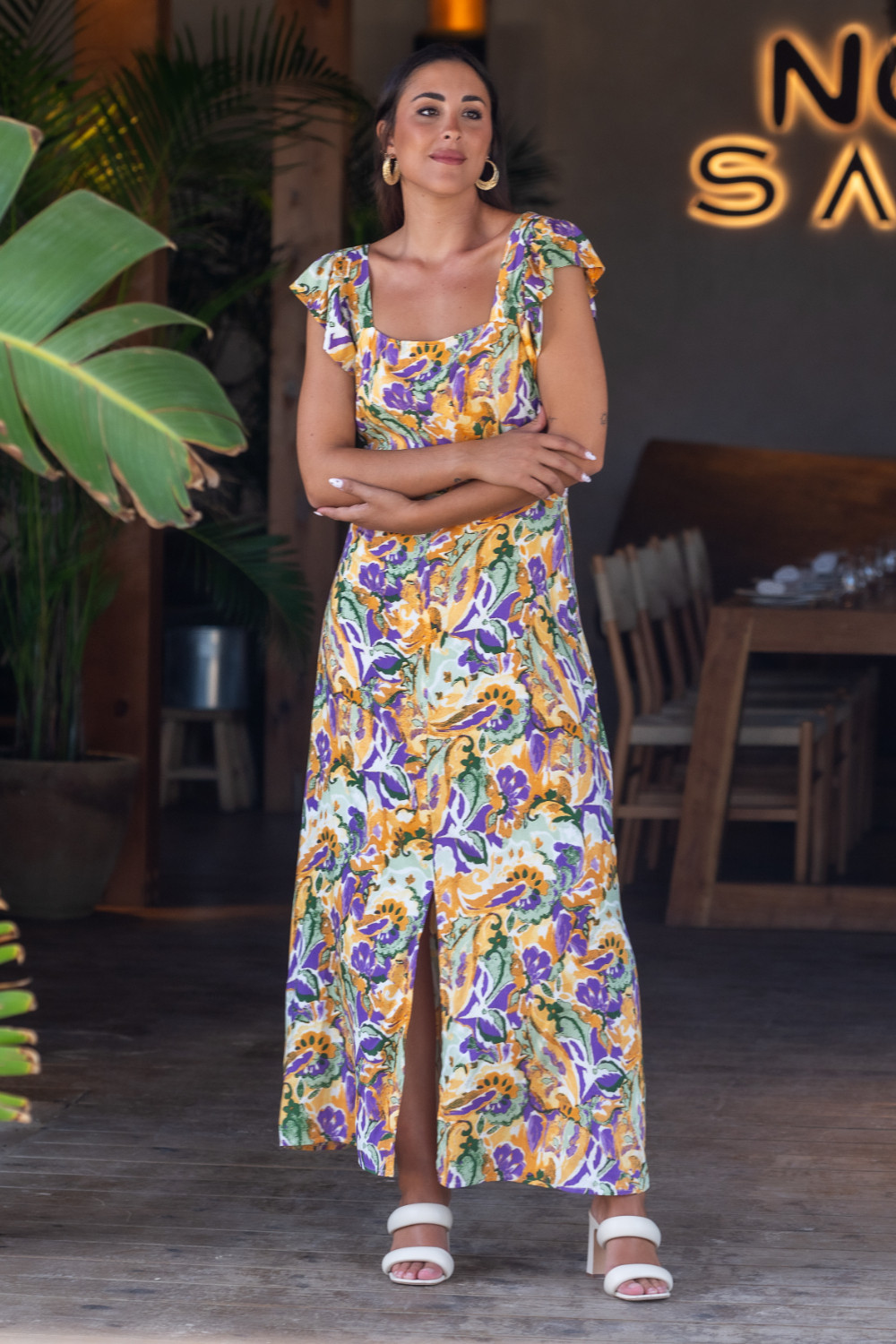 Vestido Malecon Malvas  Sunset & Moon