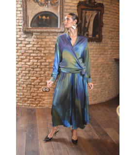 Conjunto Jengibre Verde Y Azul Káhyra