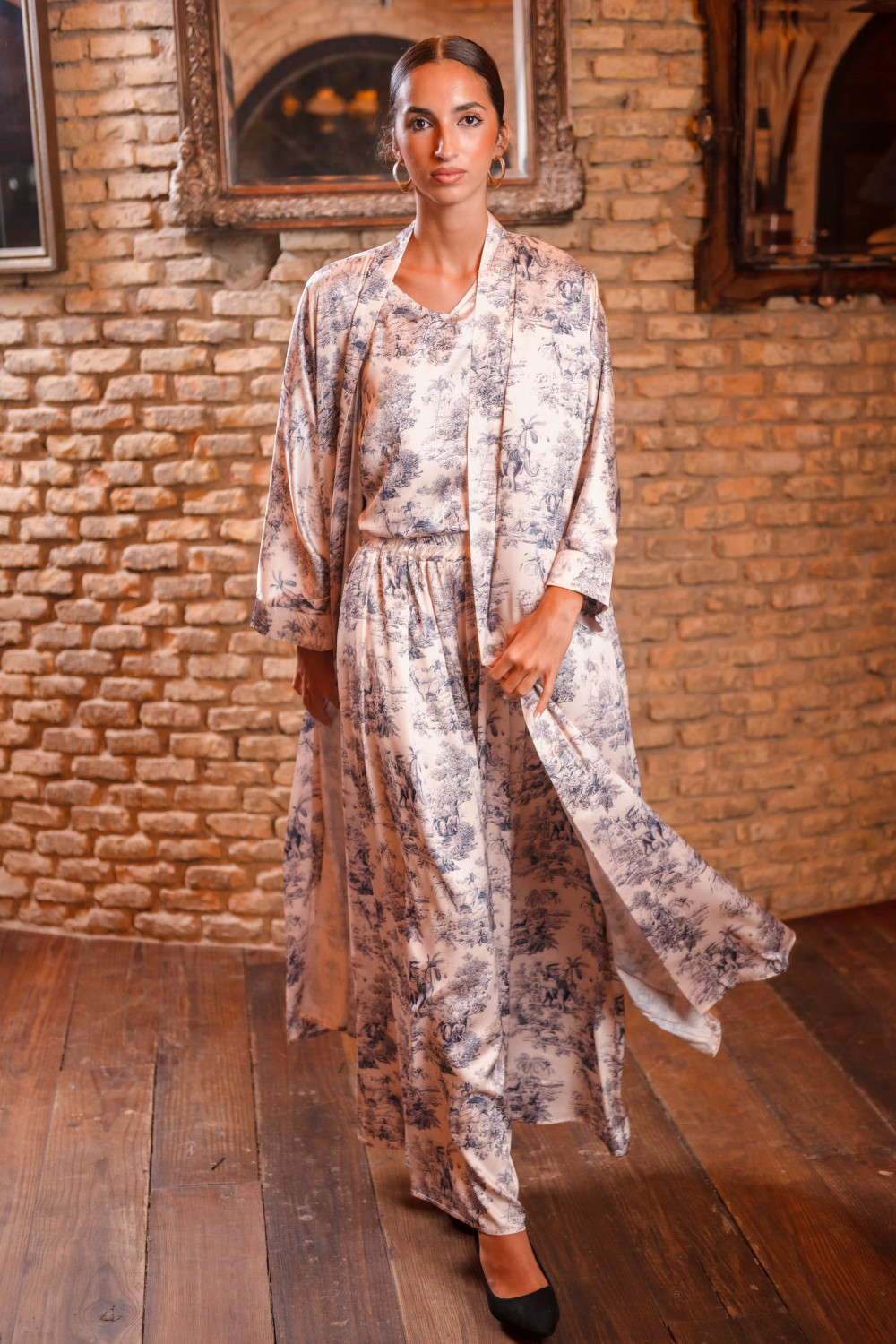 Conjunto Cúrcuma Kurta Elefante Káhyra