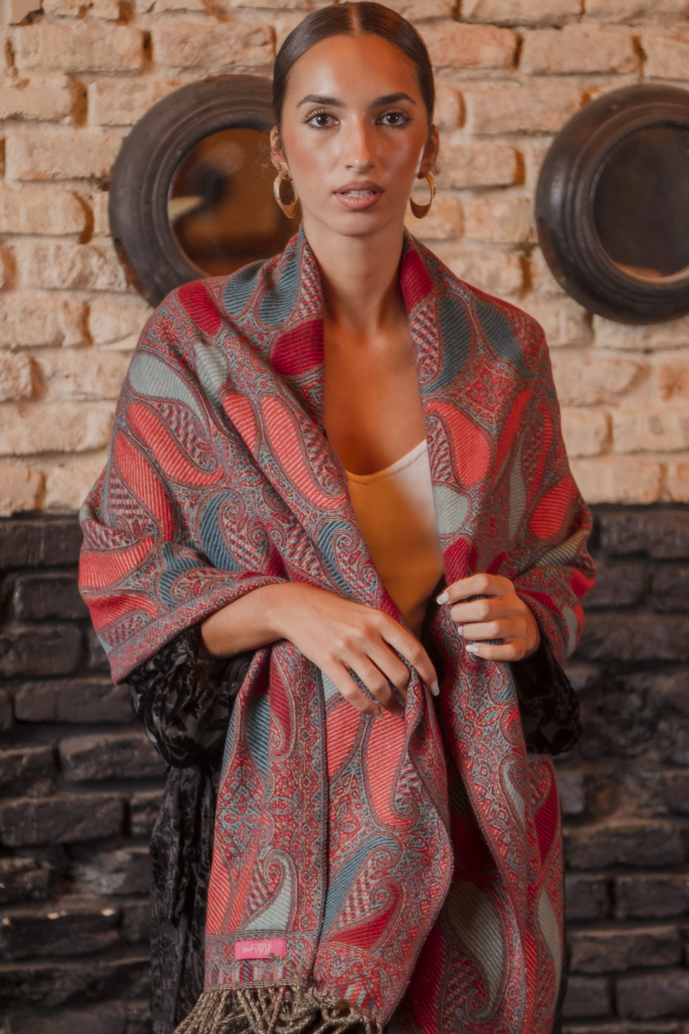 Pashmina Tánger Turquesa Káhyra