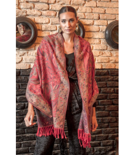 Pashmina Cachemir Rojo Káhyra