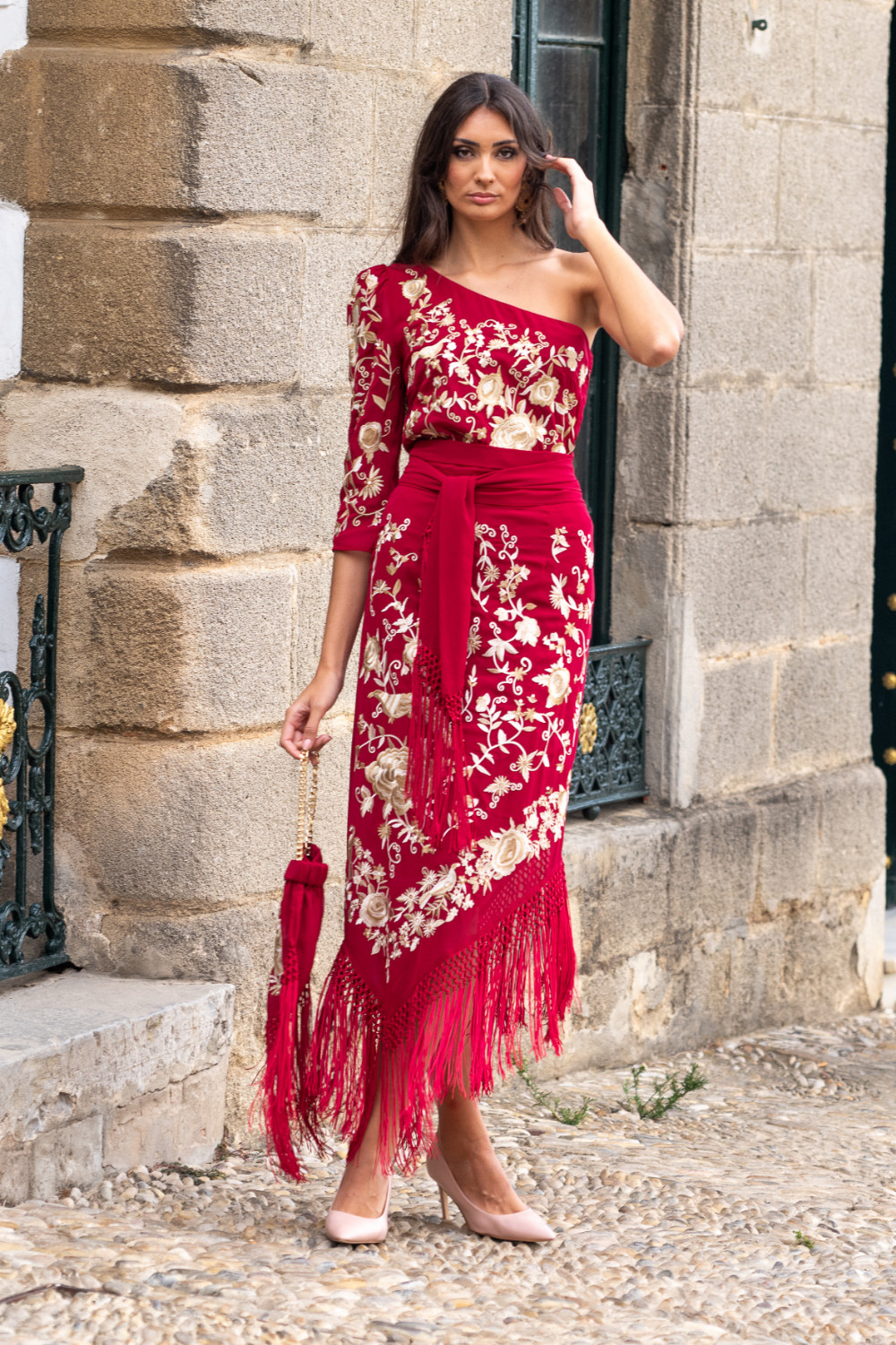 Falda Solera Burdeos Káhyra