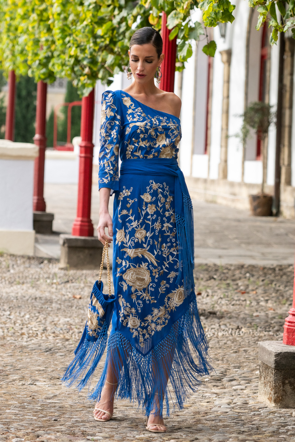 Falda Solera Azul Káhyra